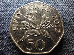 Guernsey II. Erzsébet frézia 50 penny 2012