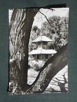 Képeslap,Szentes,Japánkert,Kórház park látkép,részlet, 1965-