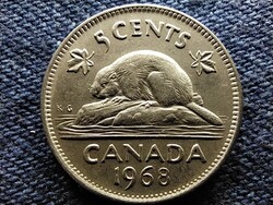 Kanada II. Erzsébet (1952-2022) 5 Cent 1968