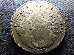 Német Államok Bajorország III. Miksa József (1745-1777) .833 Ezüst 1 Tallér 1772
