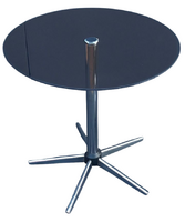 Mid Century króm üveg asztal ALKUDHATÓ design