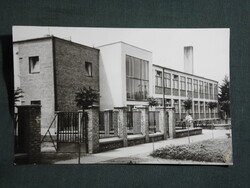 Képeslap,Szeghalom,Álltalános iskola látkép,részlet, 1965-