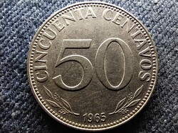 Bolívia Köztársaság (1825-2009) 50 Centavo 1965