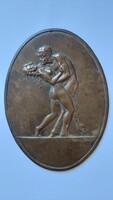 Bakonyi Sándor:Faun és Nimfa 1922,akt erotikus kisplasztika,art deco