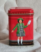 English breakfast Londoni szuvenir angol fém teás doboz  Új.