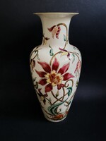Zsolnay Liliom / Orchideás váza 42cm. Hibátlan!