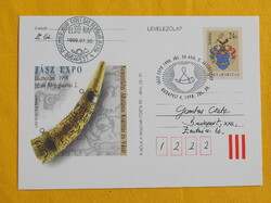 Díjjegyes levelezőlap - 1998. Jászberény - Jász Expo