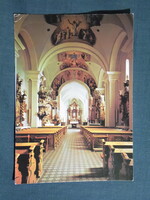 Képeslap,Szécsény,Róm. kat. templom,oltár látkép,részlet, 1978-