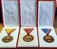 A haza fegyveres szolgálatában szocialista kitüntetés 10,15,20 éves sorozat egyben