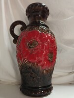 Hatalmas Scheurich nyugat német kerámia padlóváza - 46 cm