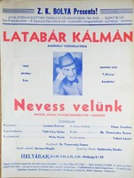 Latabár Kálmán plakát 1965 október 9 USA San Francisco