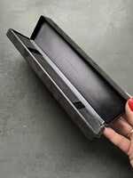 Vintage fekete velúr hatású TIFFANY&CO ékszertartó