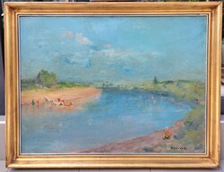 Id. Benedek Jenő (1906-1987) : Nyári részlet, 60x80 cm.