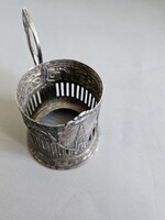 Szovjet USSR Régi Fém Pohártartó
