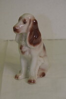 Hollóházi porcelán spániel kutya A235