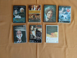 7 db-os DVD pakk, kosztümös filmek