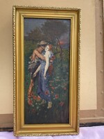 Pár a naplementében | Hibátlan állapotban 34,5cm x 15cm