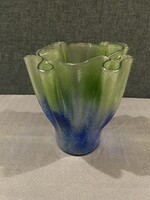 HORVÁTH MÁRTON STÍLUSÚ SZALVÉTA VÁZA HIBÁTLAN ÁLLAPOTBAN!!!  22X19 cm!!
