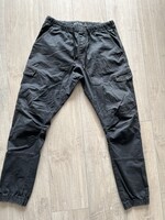 INDICODE JEANS fiú/férfi  koptatott sötétszürke vászon nadrág M