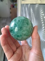 Gyűjtőknek! Fluorit golyó 400gr- 7cm Afganisztan
