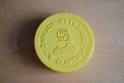 Retro cukorka konzerv doboz SPOŁEM Zakłady Wytwórcze w Gliwicach 8 x 2 cm