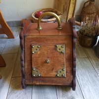 Pazar antik széntároló láda (56x40,5x32,5 cm)