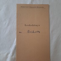 Számviteli Képesítő Bizottság által kiállított  Leckekönyv pecséttel, aláírásokkal   1955.