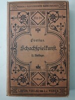 SAKK JÁTÉK - SCHACHSPIELKUNST - NÉMET NYELVŰ SZAKKÖNYV - LIPCSE 1895