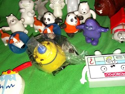 Retro MEKIS gyorséttermi HAPPY MEAL figurák + MONOPOLY játékok csomag 15 DB EGYBEN a képek szerint 2