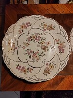 Zsolnay pillangó mintás fali dísz tányér 30,5 cm