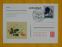 Díjjegyes levelezőlap - 2013. Karácsony; alkalmi bélyegzéssel
