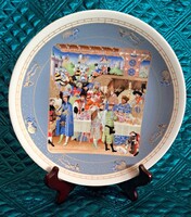 Középkori lovagi porcelán, Berry hercegének tányérja (L5542)