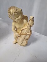 Antik fajansz porcelán angyal