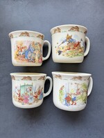 Vintage Royal Doulton BUNNYKINS angol finom porcelán keresztelő bögre 1988