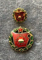 Babér Koszorús Szocialista Brigád kitüntetés miniatűrrel