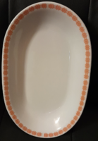 Ritka sárga  pálcikás virslis alföldi tányér 26cm