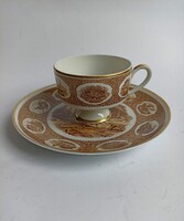 Wallendorf vadászjelenetes porcelán