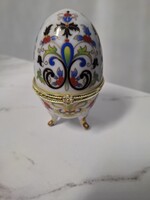 Porcelán tojás ékszertartó
