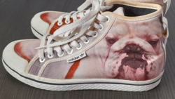 Ritka Adidas Originals angol bulldog mintás magasszárú tornacipő