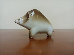 Zsolnay porcelán Art deco vaddisznó!