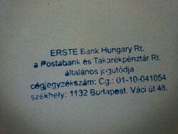 Régi ERSTE - POSTABANK BÉLYEGZŐ pecsét gumis AUTOMATA DORMY INTERPRINT 2 házzal a képek szerint 2.
