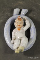 Art deco mázas kerámia falikép