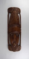 1V262 Régi nagyméretű afrikai törzsi maszk fali dísz 67 x 21 cm