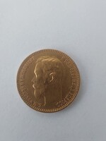 1900 arany 5 Rubel Orosz Birodalom