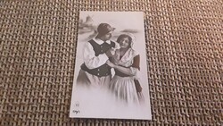 Antik romantikus képeslap.