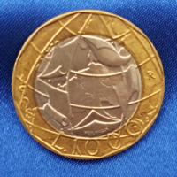 Olaszország emlék 100 Líra  bimetál (bm)