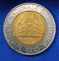 Olaszország emlék 500 Líra  bimetál (bm)