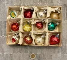 Régi, retro ,üveg  Karácsonyfadísz díszek