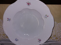 Zsolnay szép kedvelt virágos, porcelán mély és lapos tányérok