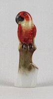 1U169 Régi Herendi mini porcelán papagáj figura 7 cm